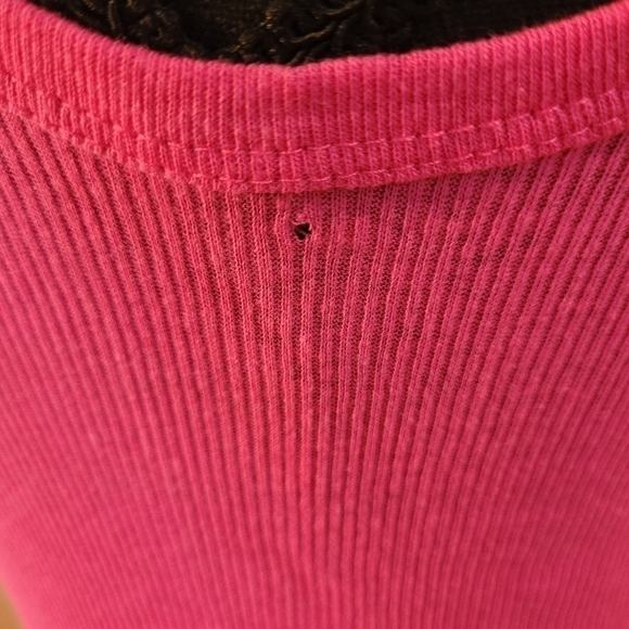 CRIP Tank Top with Jeweled Peace Sign, Hot Pink, Size See Measurements - Picture 7 of 9